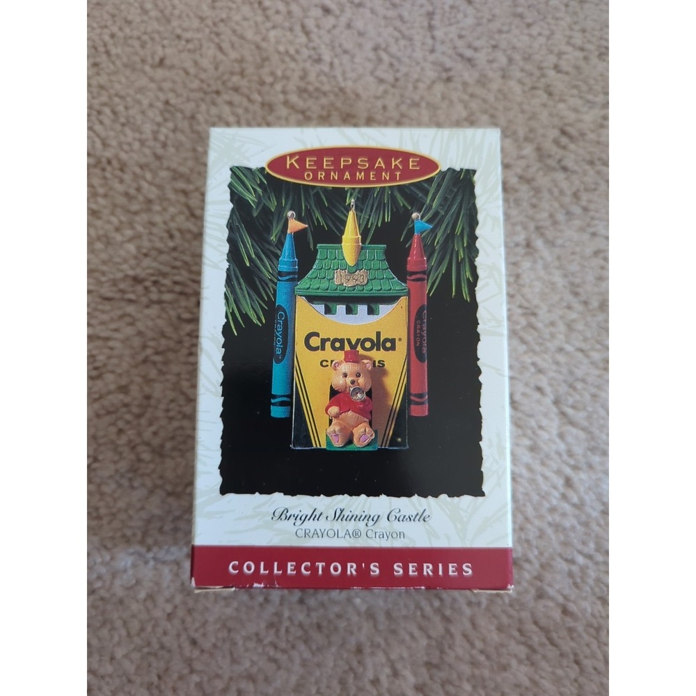 Hallmark Keepsake Ornament 1993 Bright Shining Castle Crayola Crayon #5 Orig Box